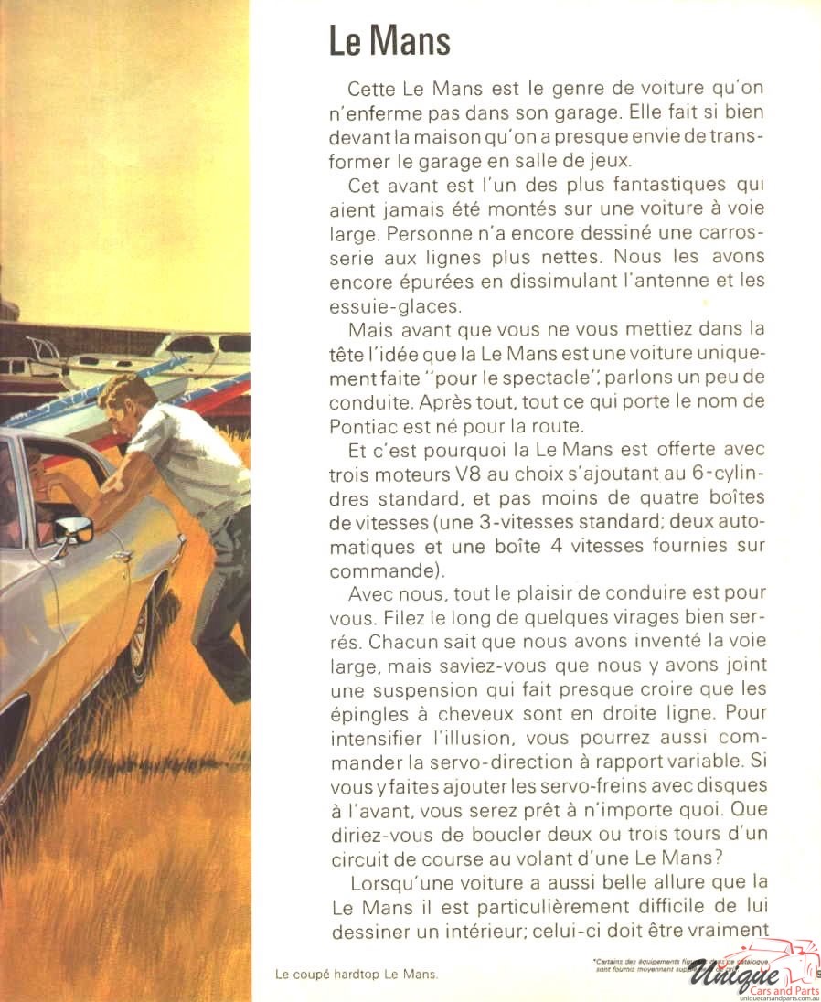 1970 Pontiac LeMans Tempest Canadian (French) Brochure Page 11